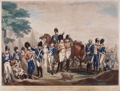 جنود من Loyal Associated and Volunteer Corps of the Westminster ، 1799 بواسطة إم مكان