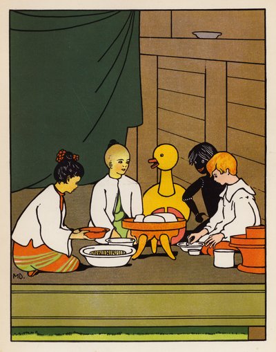 "أرز منتصف النهار" (طباعة حجرية ملونة) بواسطة مابل ديرمر