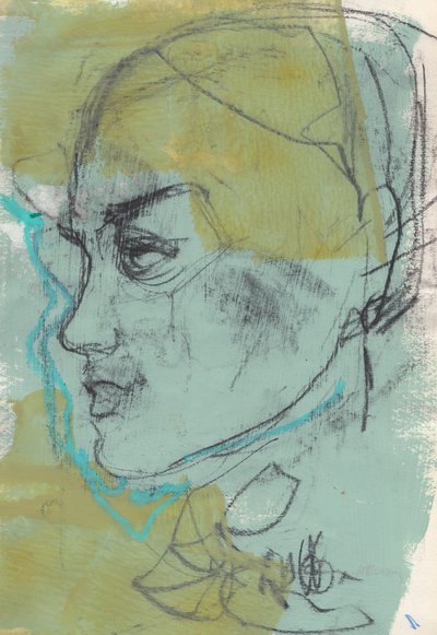 كراسة الرسم 12، 2024 (طلاء تمبراً، فحم على ورق) بواسطة 