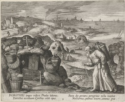 القديس دوروثيوس في غزة ناسك ، 1600. بواسطة Maerten Vos de