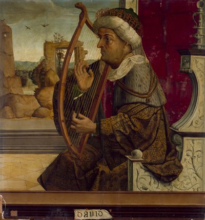 الملك داود ، ج. 1525 بواسطة Maestro de Becerril