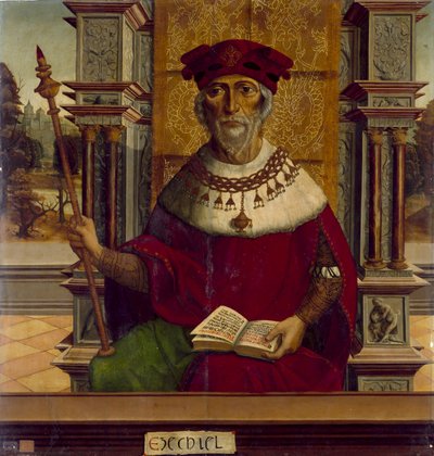النبي حزقيال ، ج. 1525 بواسطة Maestro de Becerril