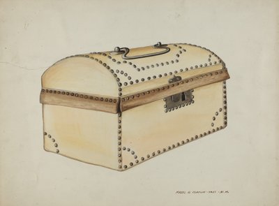 صندوق مغطى بالجلد ، ج. 1937. بواسطة ماجل ج