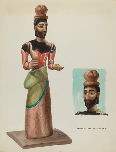 سان خوسيه ، سانتو خشبية منحوتة ومطلية ، ج. 1937. بواسطة ماجل ج