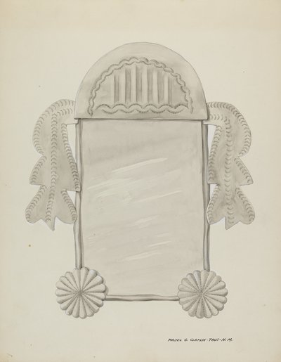 مرآة صغيرة بإطار من الصفيح ، ج. 1937. بواسطة ماجل ج