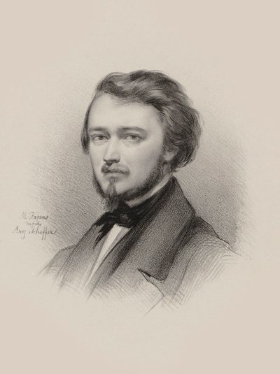 صورة لعازف الكمان والملحن هوبير ليونارد 1819-1890 ، 1850. بواسطة فجان ماكسيميليان