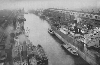 دوكلاند العظمى الشمالية ، أربعة وثلاثين ميلاً من البحر ومع ذلك ميناء ، c1935 بواسطة شركة مانشيستر شيب كنال