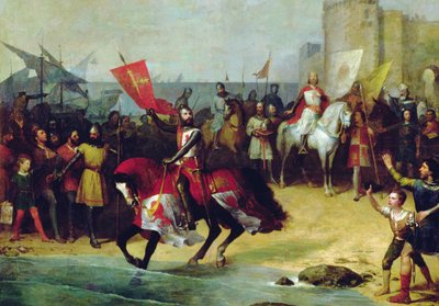 استعادة قادس عام 1262 بواسطة ألفونسو الحكيم (زيت على قماش) بواسطة Manuel Cabral y Aguado Bejarano
