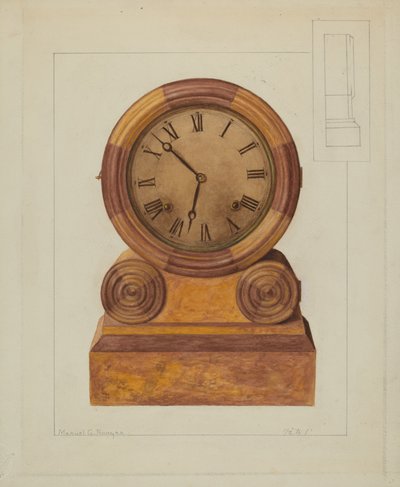 ساعة الجرف ، ج. 1937. بواسطة مانويل جي رونيان