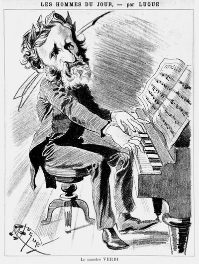 Cartoon of Verdi - by Luque بواسطة مانويل لوك