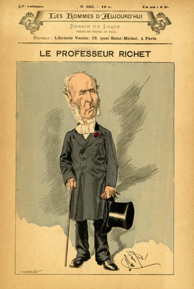 غلاف رجال اليوم ، العدد 325 ، رسم توضيحي لمانويل لوك (1854-1919): ريش تشارلز (1850-1935) بواسطة مانويل لوك