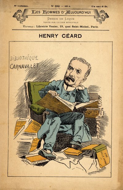 غلاف رجال اليوم ، العدد 382 ، رسم توضيحي لمانويل لوك (1854-1919): كارنافاليت - سيرد هنري (1851-1924) بواسطة مانويل لوك