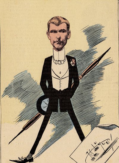 غلاف رجال اليوم ، العدد 421 ، رسم توضيحي لمانويل لوك (1854-1919): رسامو كاريكاتير - لونيل فرديناند (1857-1933) بواسطة مانويل لوك
