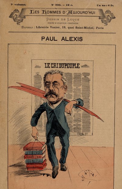 Cover of The Men of Today, number 336,, illustration by Manuel Luque (1854-1919): The Cree of the People - Alexis Paul (1847-1901) بواسطة مانويل لوك