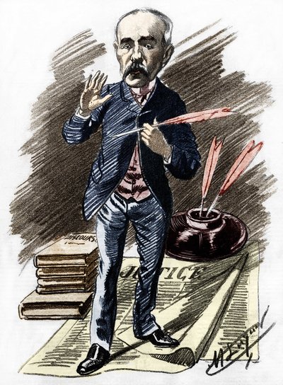 جورج كليمنصو (1841-1929) ، سياسي فرنسي. بواسطة مانويل لوك