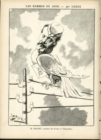 رسم لمانويل لوك (1854-1919) في لا كاريكاتور (1880) بواسطة مانويل لوك