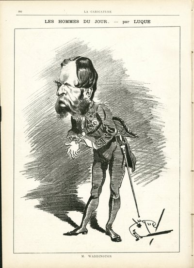 رسم لمانويل لوك (1854-1919) في لا كاريكاتور (1880) بواسطة مانويل لوك