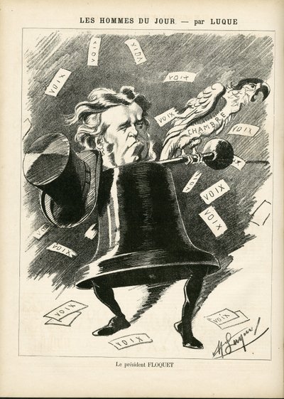 Illustration of Manuel Luque (1854-1919) for the Cover of La Caricature (1880) بواسطة مانويل لوك