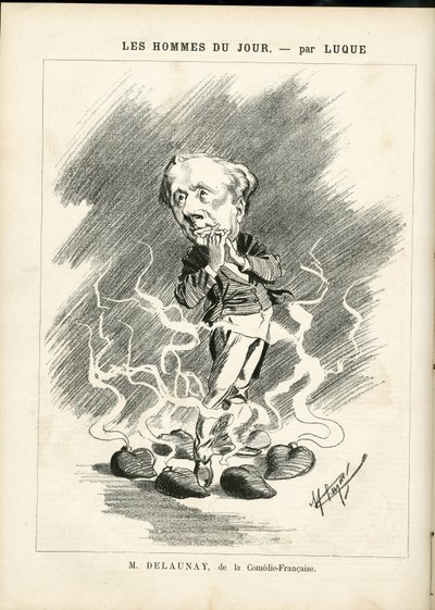 Illustration of Manuel Luque (1854-1919) for the Cover of La Caricature (1880) بواسطة مانويل لوك
