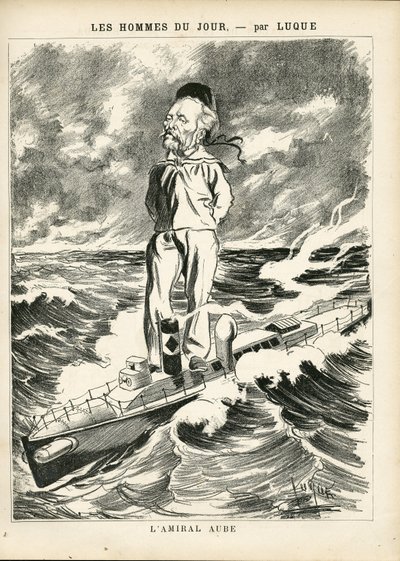 Illustration of Manuel Luque (1854-1919) in La Caricature (1880) بواسطة مانويل لوك