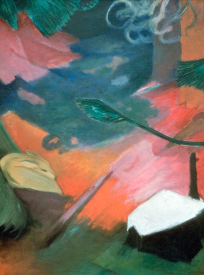 "الغزلان في الغابة 1" ، 1912 بواسطة فرانز مارك
