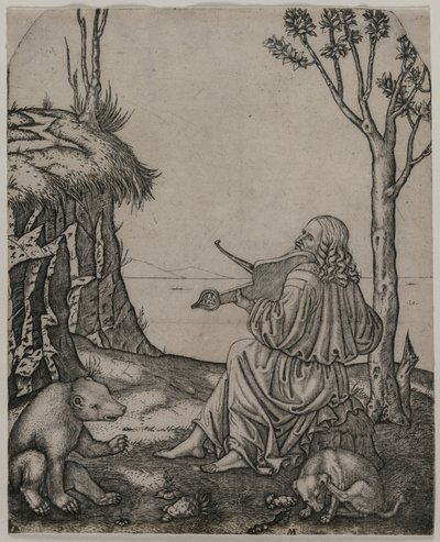 Orpheus ساحرة الحيوانات ، ج. 1505. بواسطة ماركانتونيو رايموندي