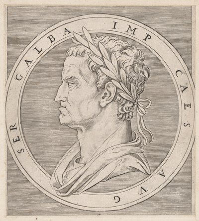 مرآة العظمة الرومانية: Galba ، من The Twelve Caesars ، كاليفورنيا. 1500-1534. ، كاليفورنيا. 1500-1534. بواسطة ماركانتونيو رايموندي