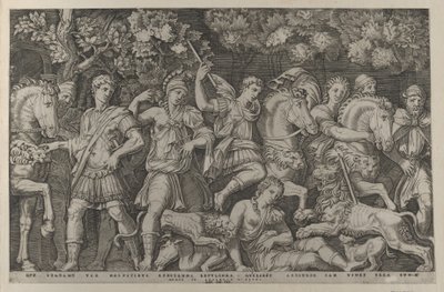 The Lion Hunt ، كاليفورنيا. 1500-1534. ، كاليفورنيا. 1500-1534. بواسطة ماركانتونيو رايموندي