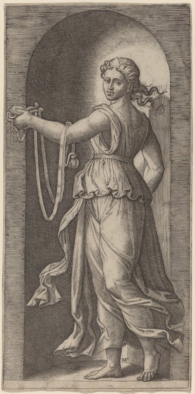 اعتدال بواسطة Marcantonio Raimondi بعد رافائيل