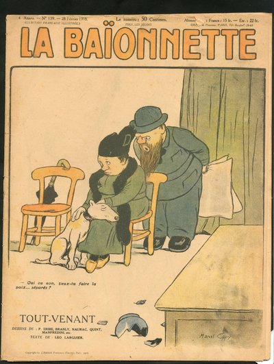Cover of “” La Baionnette””, Satirical en Colours بواسطة مارسيل أمابل لاعب خط الوسط كابي