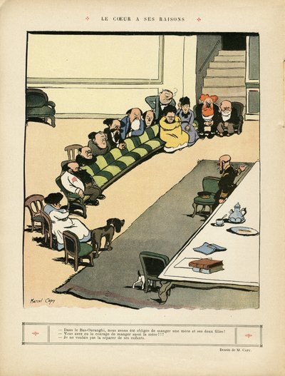 Illustration by Marcel Capy (1865-1941) in Le Rire بواسطة مارسيل أمابل لاعب خط الوسط كابي