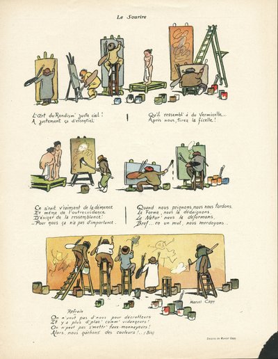 رسم توضيحي لمارسيل كابي (1865-1941) في لو سمايل ، رقم 12 ، 20/03/13 - فن الروندية - الفن ، الطليعية ، التكعيبية - الرسامون بواسطة مارسيل أمابل لاعب خط الوسط كابي