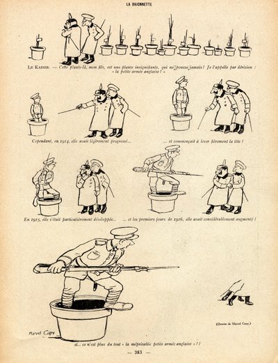 La Baionnette ، ساخرة في B & W بواسطة مارسيل أمابل لاعب خط الوسط كابي