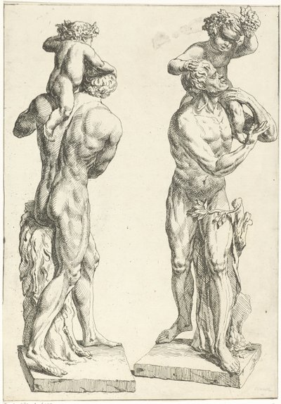 Silenus مع دي جونج باخوس بواسطة مارسيلوس لارون (أنا)