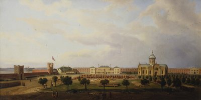 منظر داخلي لقلعة إيفانغورود ، 1846 بواسطة مارسين زاليسكي