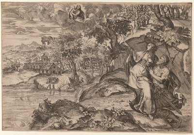 أغسطس و Tiburtine Sibyl بواسطة Marco Angolo del Moro