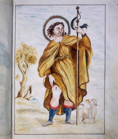 إضاءة من "Bull of the Agregazione auta della Venerabile Archiconfraternita di San Rocco في روما بواسطة ماركو أنطونيو بيناريلي
