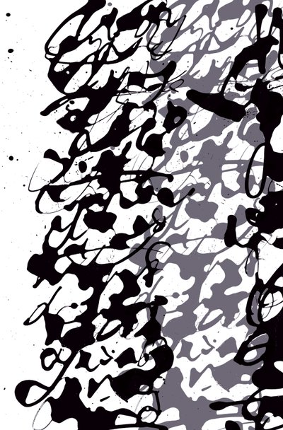 كتابة عاصمية، 2014 (حبر على ورق) بواسطة ماركو كامبيديلي