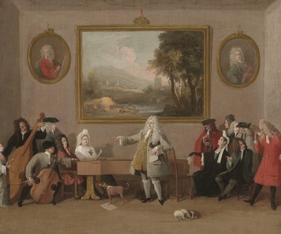 بروفة الأوبرا ، قبل عام 1771 (زيت على قماش) بواسطة ماركو ريتشي