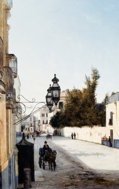 La Favorita in Portici (oil on canvas) بواسطة ماركو دي جريجوريو
