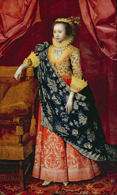 صورة لسيدة تسمى هنا أرابيلا ستيوارت (زيت على قماش) بواسطة ماركوس (Attr. To) Gheeraerts