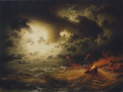 حرق باخرة بواسطة Marcus Larson