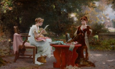 رسالة الحب الأولى (زيت على قماش) بواسطة ماركوس ستون