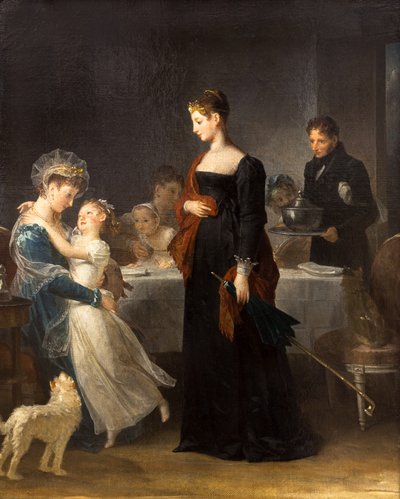 الزيارة، 1810 (زيت على قماش) بواسطة مارجريت جيرارد