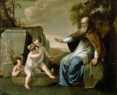 القديس نيقولاوس يحيي ثلاثة أطفال بواسطة Marguerite de la Hyre