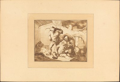 مشهد الفلاحين بواسطة Maria Catharina Prestel after Isack van Ostade