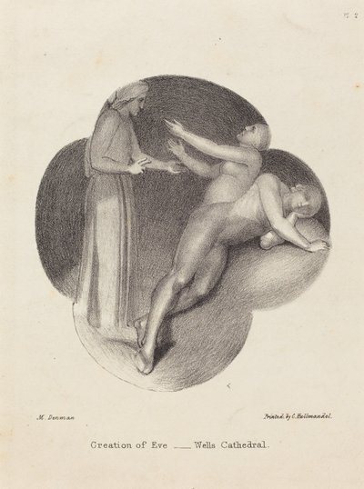 إنشاء حواء ، من كاتدرائية ويلز بواسطة Maria Denman after John Flaxman