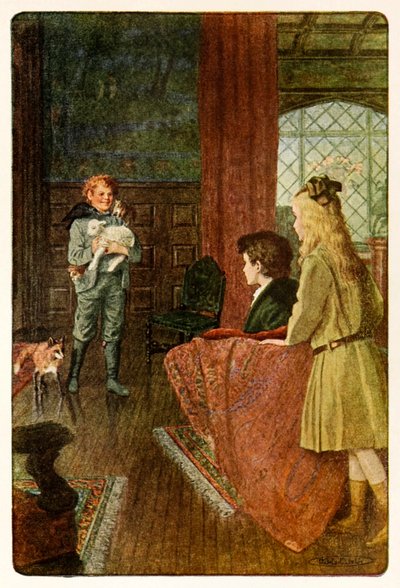 "جاء ديكون مبتسمًا أجمل ابتسامة عريضة له" من The Secret Garden بقلم فرانسيس هودجسون بورنيت (1849-1924) بواسطة ماريا لويز كيرك