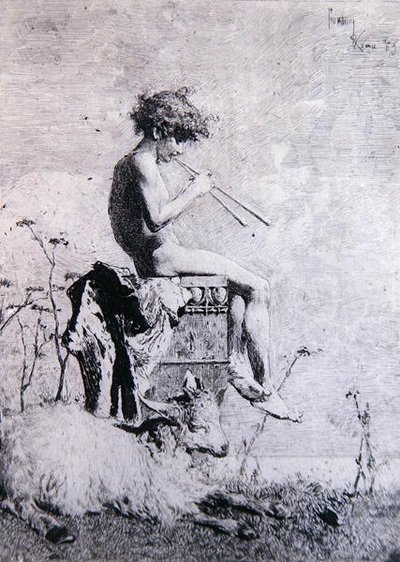 Idyll (حفر) بواسطة ماريانو خوسيه ماريا برناردو فورتوني إي كاربو