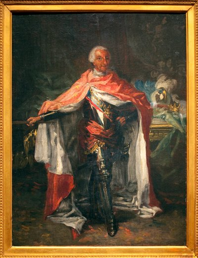 صورة تشارلز الثالث ملك إسبانيا (1716-1788) - لوحة لماريانو سلفادور مايلا (1739-1819) ، زيت على قماش ، رسم ، فن إسباني بواسطة ماريانو سلفادور دي مايلا